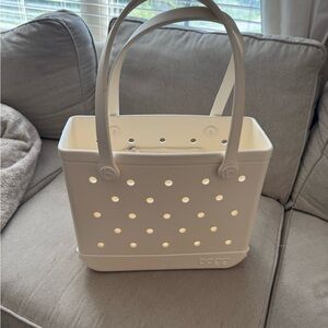 BOGG BAG Shimmery White Tote